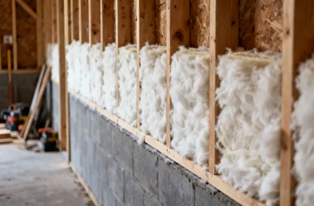 Residential insulation installation Johns Manville