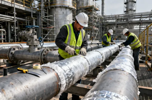 Industrial pipe insulation Johns Manville